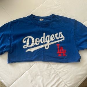 Vintage Cropped LA Dodgers Tee